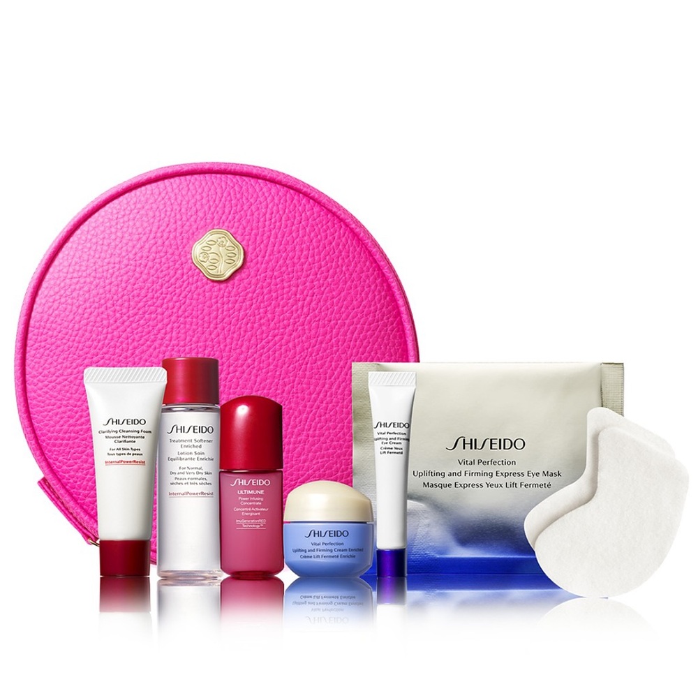 Shiseido Skincare and beauty bag